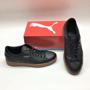 Puma Smash V2 365215 Black Leather Sneaker Shoe 9